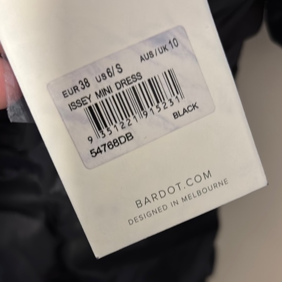 NWT Revolve Bardot Black Ruched Bodycon Mini Dress - Picture 9 of 10